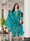 Seerat Vol 14 By Radhika Rayon Printed Kurti With Bottom Dupatta 